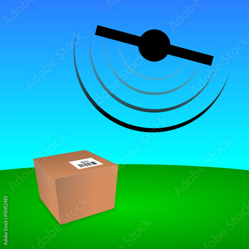 paket mit satellit