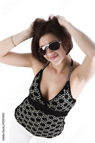 Cute woman in sunglasses