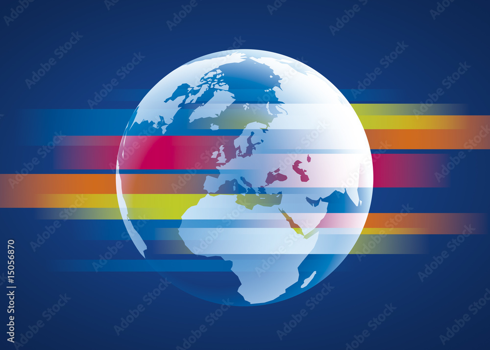 Naklejka premium Logistik weltweit