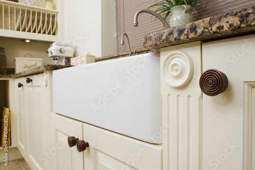 Canvas Print Modern kitchen sink area