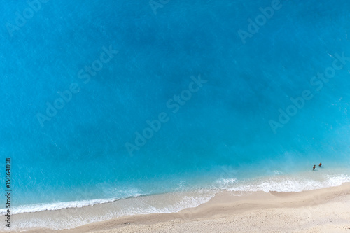 aerial view of a beach