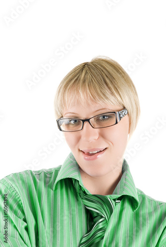 blonde business woman
