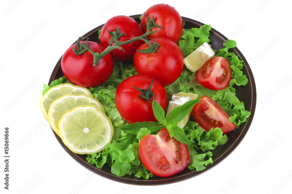 vegetable mix on dark dish