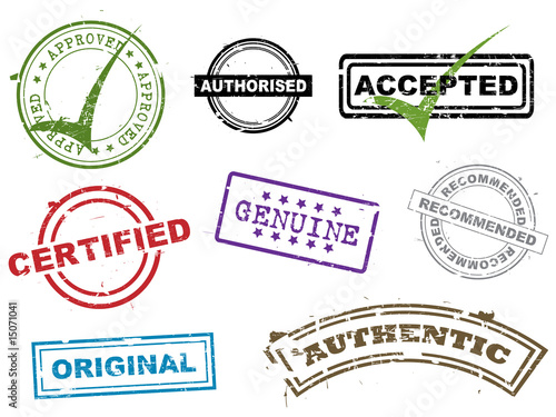 Vector, set of rubber stamps