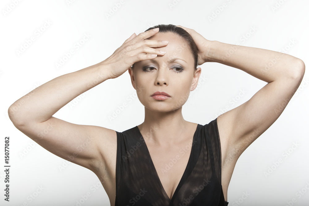 Fototapeta premium confused asian woman