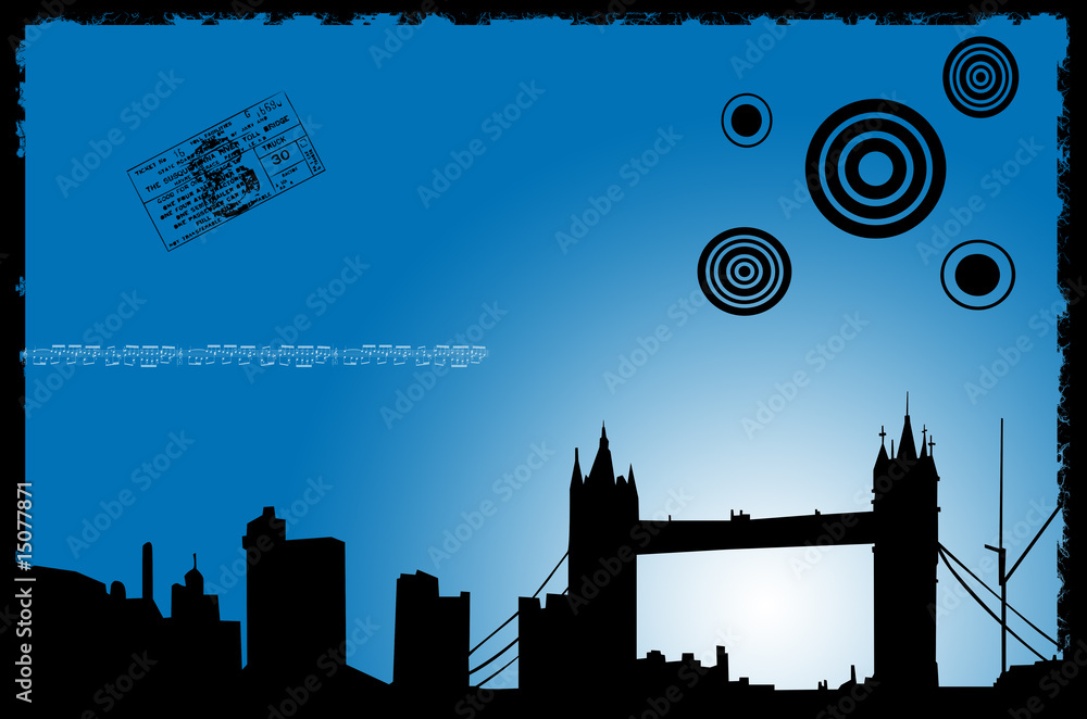 Obraz premium londra silhouette