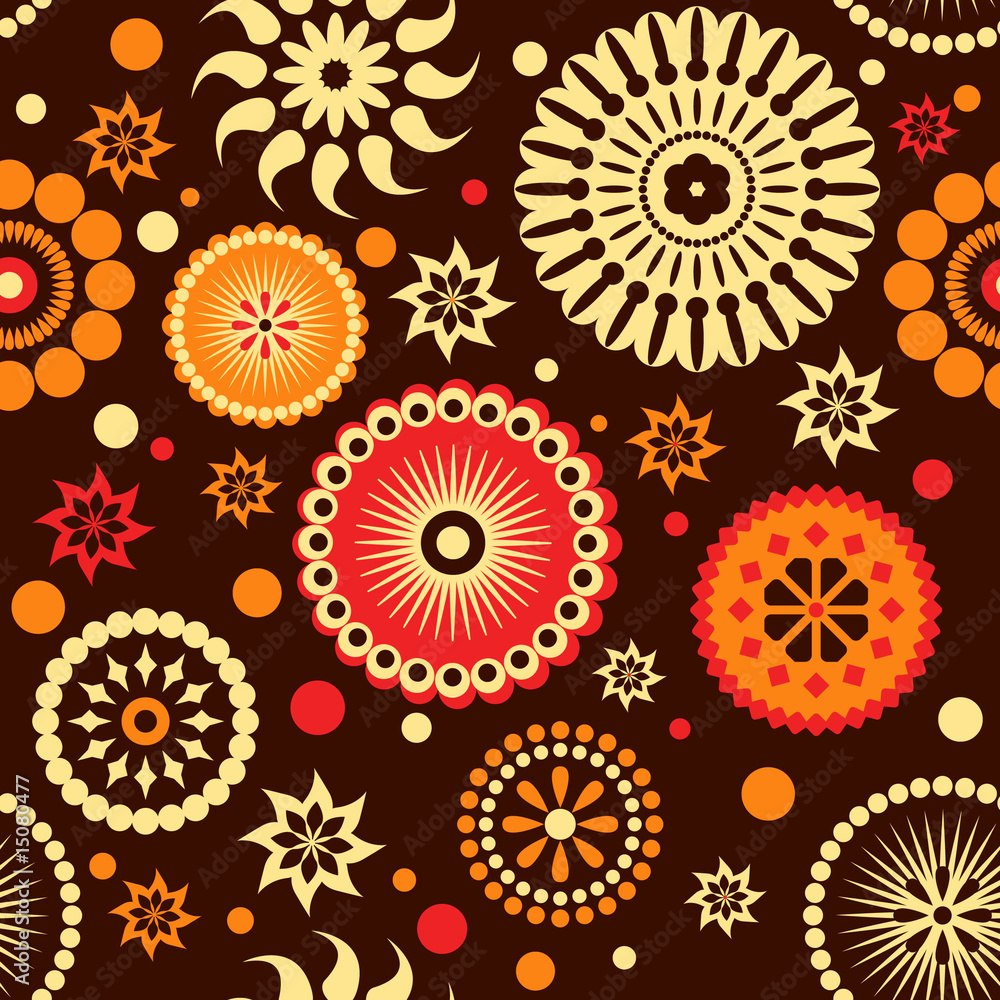 flowers seamless pattern