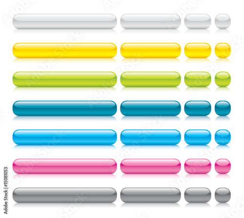 vector glossy buttons