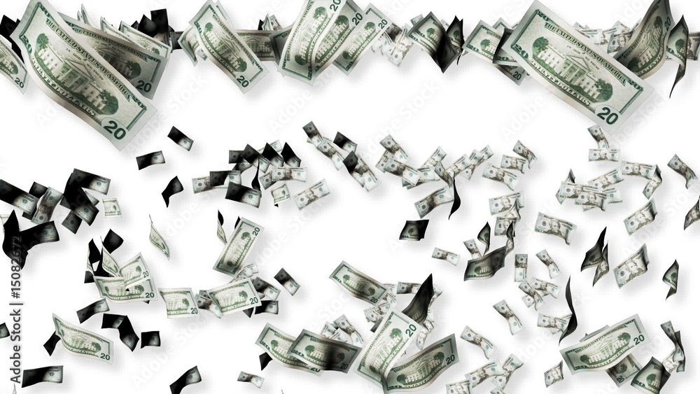 dollars falling dollars falling