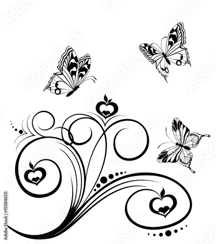 Abstract floral background