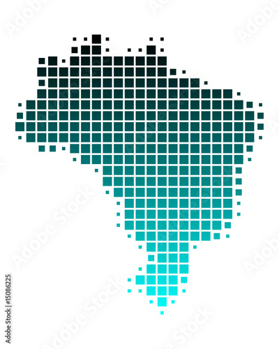 Karte von Brasilien