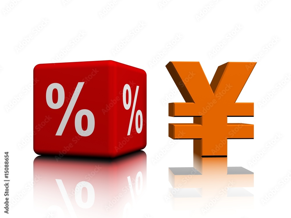 Obraz premium Percent and Yen