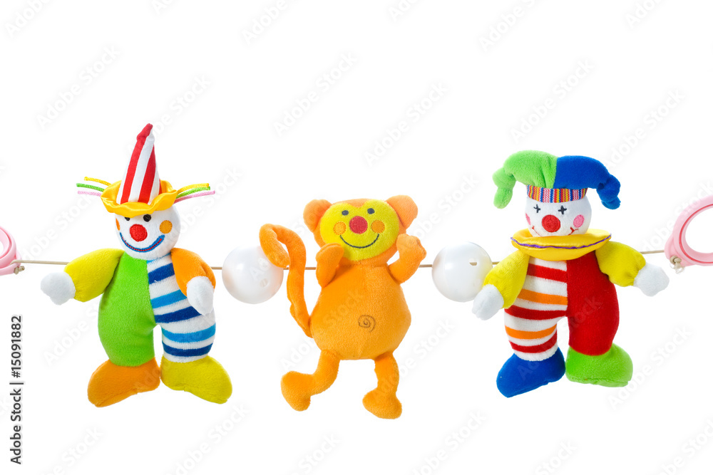 Fototapeta premium Baby toy on white