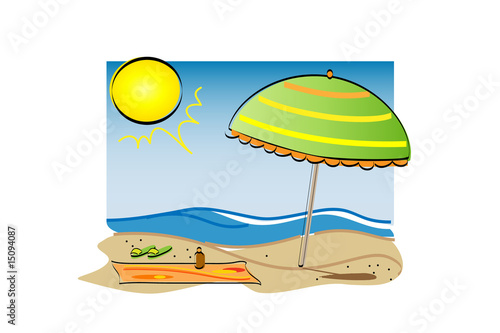 In spiaggia per abbronzarsi