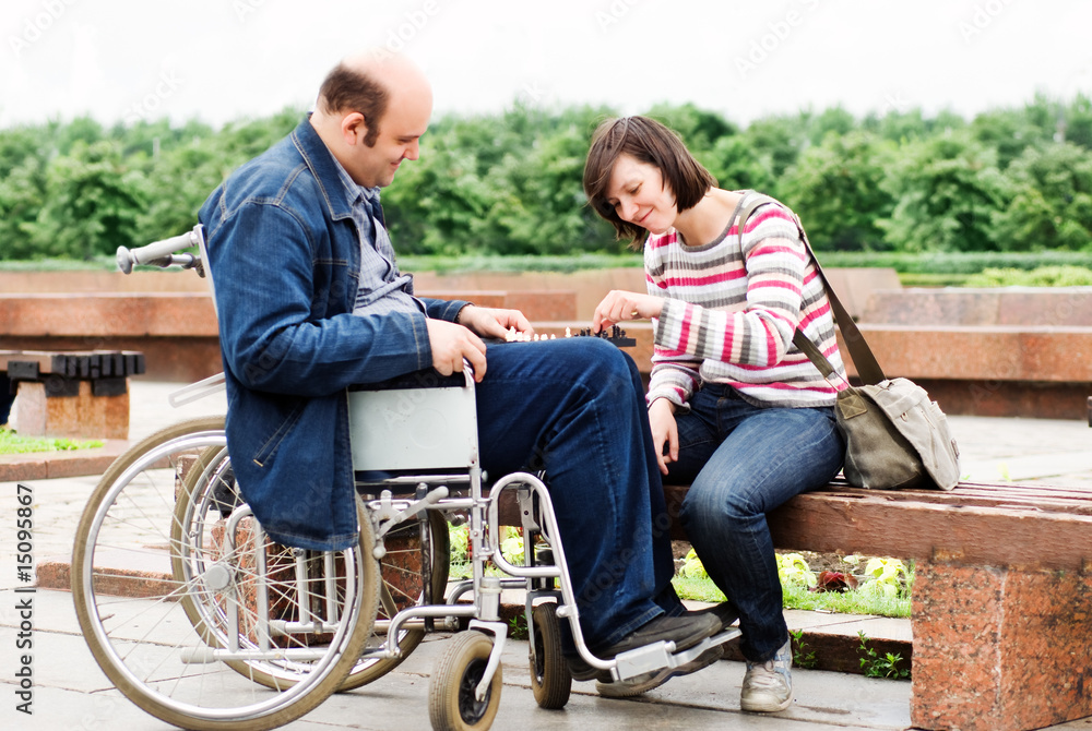 man on a wheelchair man on a wheelchair