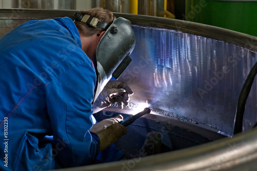 Schweißer bei der Arbeit