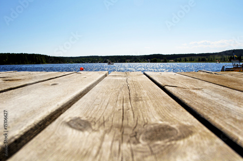 Fototapeta Sea jetty at the sea