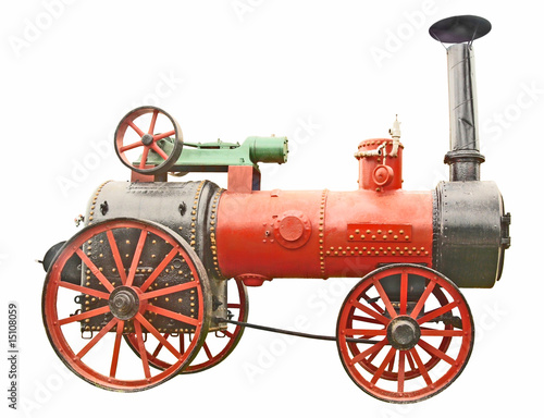 Antique steam tractor