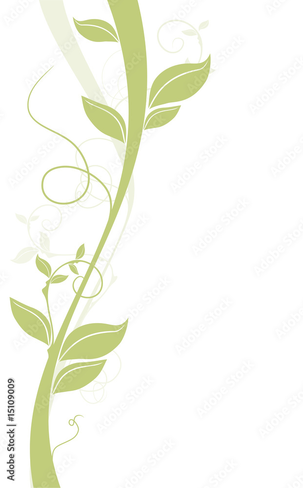 liane courbe (vecteur illustration ai) nature, feuillage