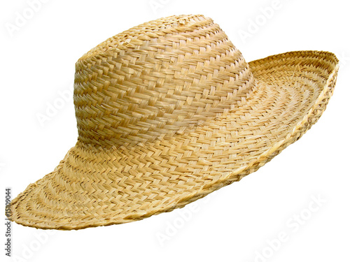 Handmade straw hat photo