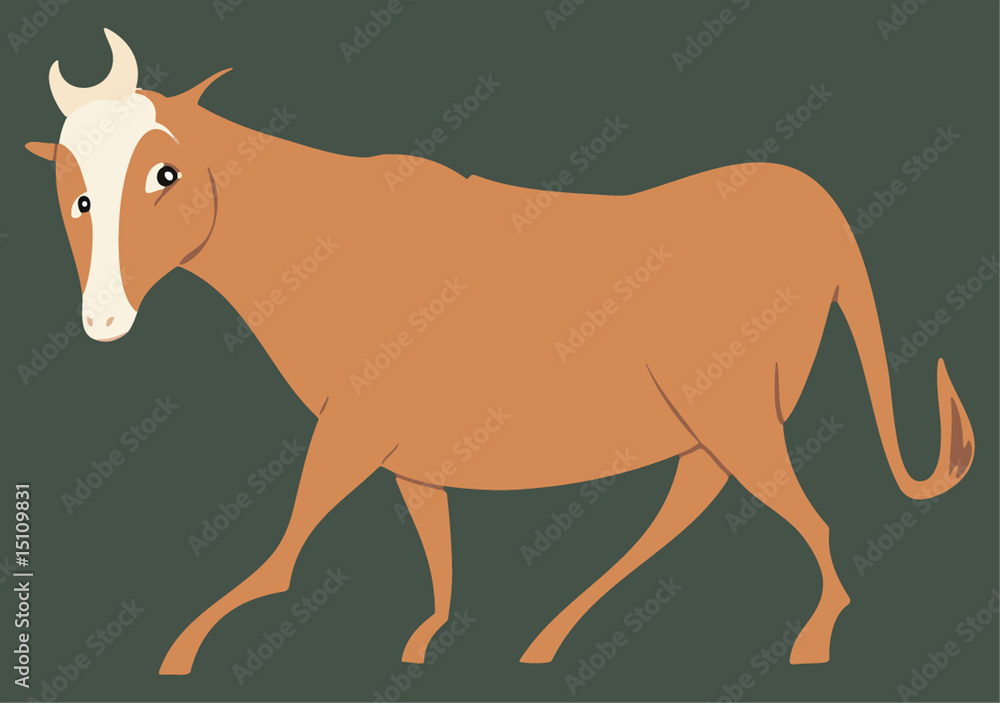 Obraz premium Stylized steer