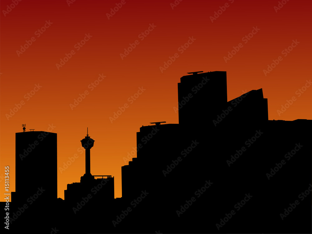 Calgary Skyline at sunset
