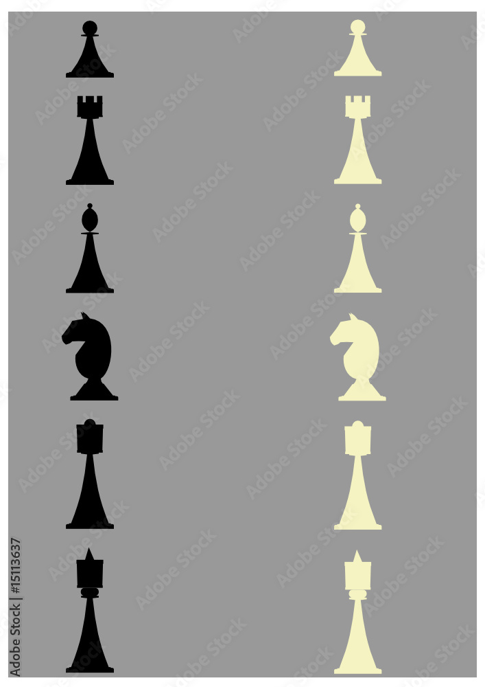 Contour of a chess figure Contour of a chess figure
