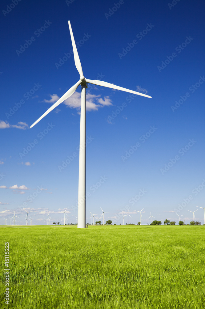 Windmill against blue sky Windmill against blue sky