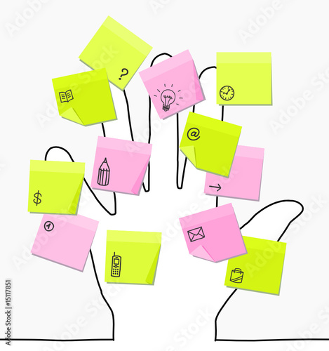 main & postits