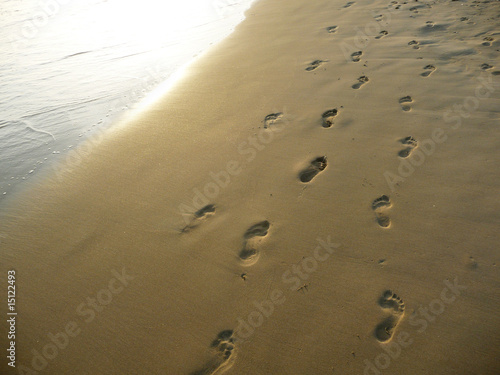 Fußspuren im Sand photo