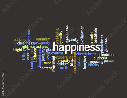Collage of words