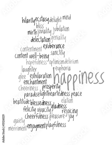 Collage of words