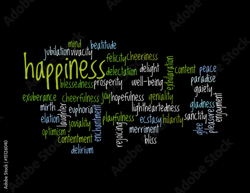 Collage of words