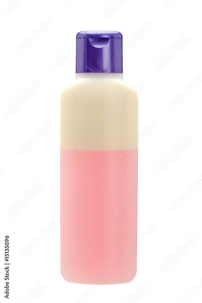 Plastic bottle with soap or shampoo Plastic bottle with soap or shampoo