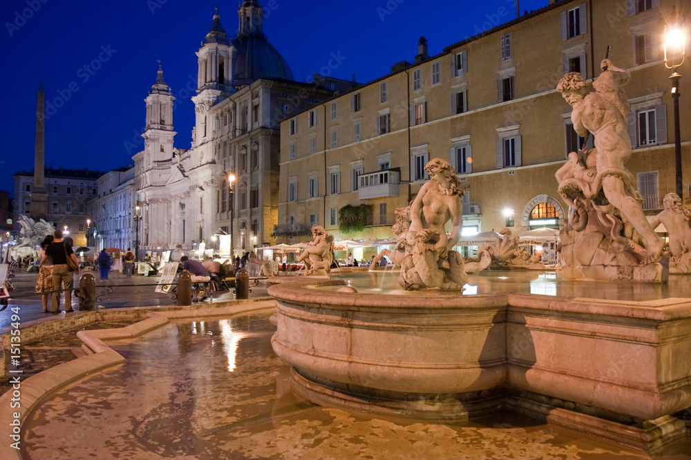 Piazza Navona by night