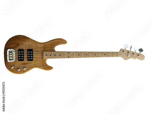 Guitare basse bois 01 photo