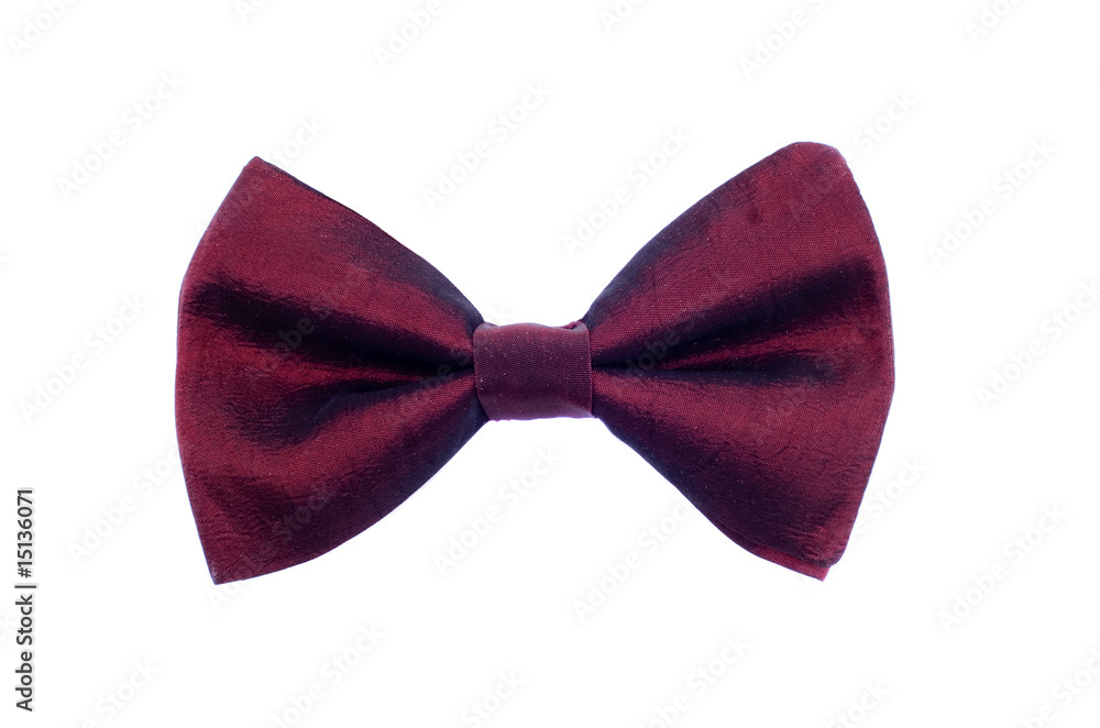 Red bow tie isolated on the white Red bow tie isolated on the white