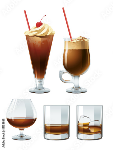 Brown alcoholic drinks