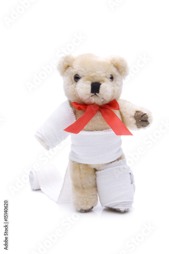 verletzter Teddybär