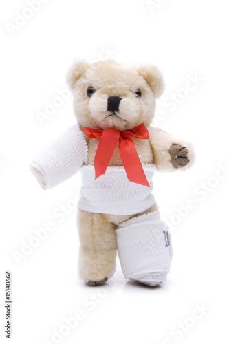 verletzter Teddybär