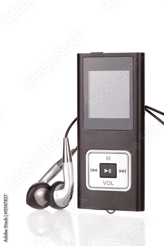 Obraz na płótnie mp4 player isolated on a white background