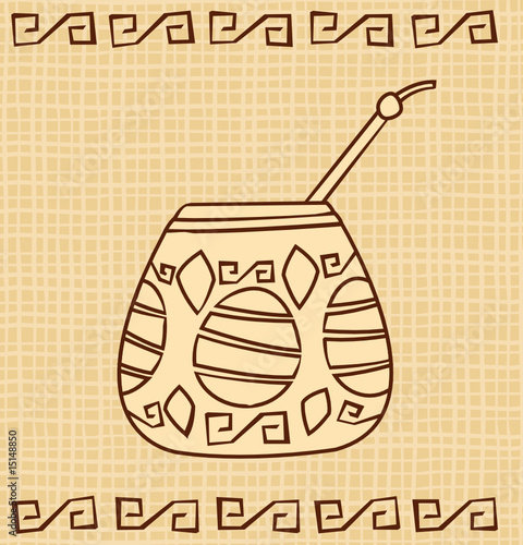 Vector Calabash with Bombilla