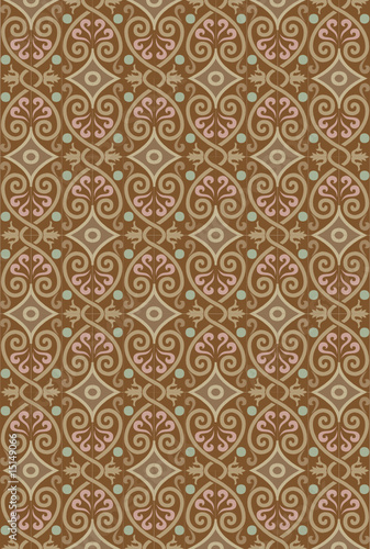 Seamless vector ornamental floral pattern © IndianSummer