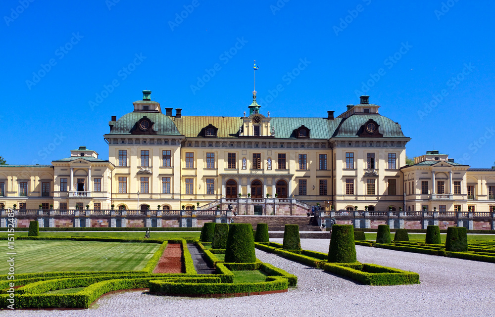 Fototapeta premium Pałac Królewski Pałac Drottningholm, Sztokholm, Szwecja
