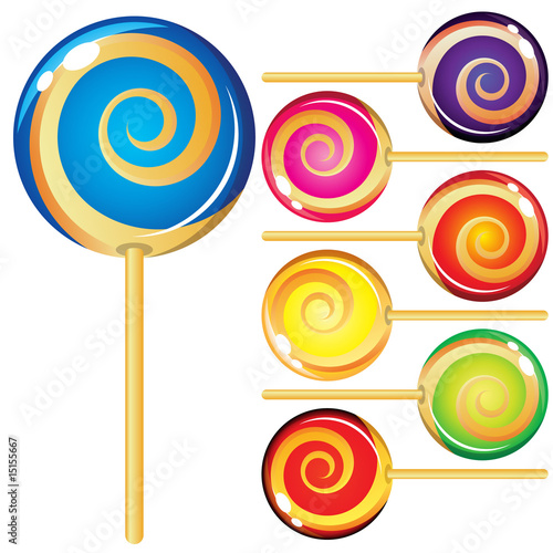 Set of lollypops