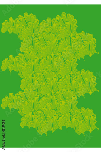 GINKGO TAPETENMUSTER