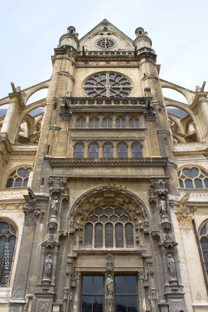 Paris- st. Eustache gothic cathedral