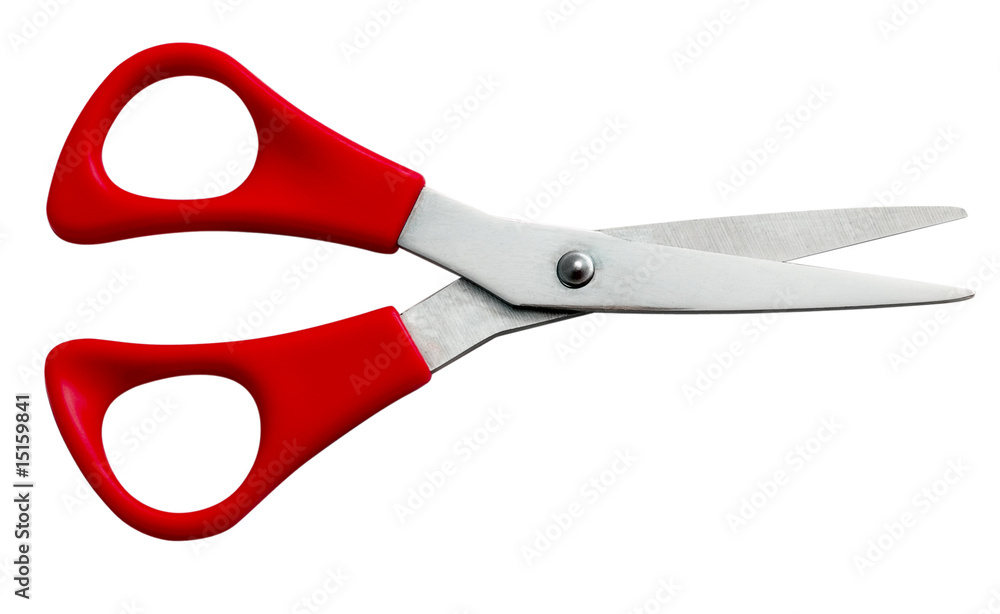 Red scissors isolated Red scissors isolated