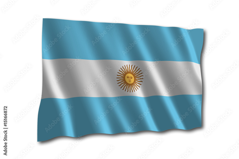 Fototapeta premium Argentinien Flagge argentina flag