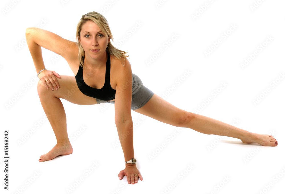 exercice de gymnastique sur fond blanc exercice de gymnastique sur fond blanc